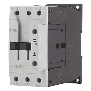 190012 - Dilm50-ea(rdc24) - Contactor, 3 Pole, 380 V 400 V 22 Kw, Rdc 24: 24 - 27 V Dc, Dc Operation, Screw Terminals - Eaton