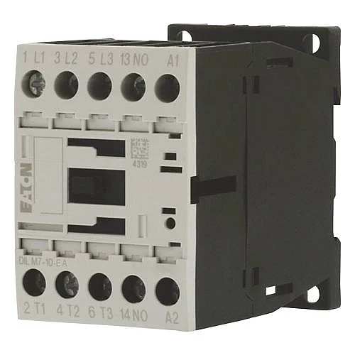190025 - Dilm7-10-ea(230v50hz,240v60hz) - Contactor, 3 Pole, 380 V 400 V 3 Kw, 1 N/o, 230 V 50 Hz, 240 V 60 Hz, Ac Operation, Screw Terminals - 1