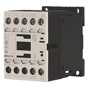 190027 - Dilm7-01-ea(230v50hz,240v60hz) - Contactor, 3 Pole, 380 V 400 V 3 Kw, 1 Nc, 230 V 50 Hz, 240 V 60 Hz, Ac Operation, Screw Terminals - Eaton