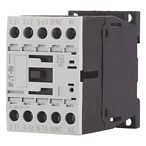 190031 - Dilm9-01-ea(230v50hz,240v60hz) - Contactor, 3 Pole, 380 V 400 V 4 Kw, 1 Nc, 230 V 50 Hz, 240 V 60 Hz, Ac Operation, Screw Terminals - Eaton
