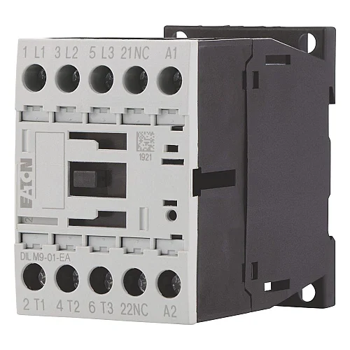 190032 - Dilm9-01-ea(24vdc) - Contactor, 3 Pole, 380 V 400 V 4 Kw, 1 Nc, 24 V Dc, Dc Operation, Screw Terminals - 1