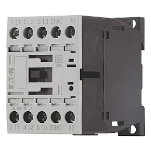 190036 - Dilm12-01-ea(24vdc) - Contactor, 3 Pole, 380 V 400 V 5.5 Kw, 1 Nc, 24 V Dc, Dc Operation, Screw Terminals - Eaton
