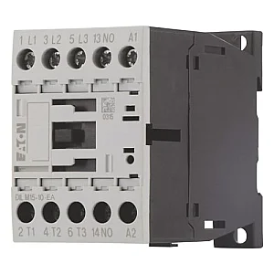 190037 - Dilm15-10-ea(230v50hz,240v60hz) - Contactor, 3 Pole, 380 V 400 V 7.5 Kw, 1 N/o, 230 V 50 Hz, 240 V 60 Hz, Ac Operation, Screw Terminals - Eaton