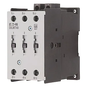 190983 - Dilmt40(rdc24) - Contactor, 3 Pole, 380 V 400 V: 18.5 Kw, 24 V Dc, Dc Operation, Screw Terminals - Eaton
