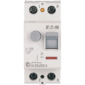 194686 - Residual current circuit breaker (RCCB), 63A, 2p, 30mA, type A - Eaton