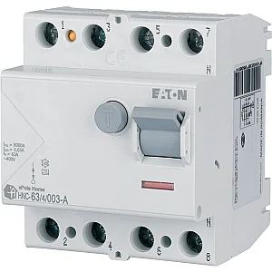 194689 - Residual current circuit breaker (RCCB), 63A, 4p, 30mA, type A - Eaton