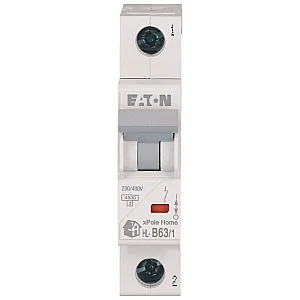 194727 - Hl-b63/1 - Miniature Circuit Breaker (mcb), 63 A, 1p, Characteristic: B - Eaton