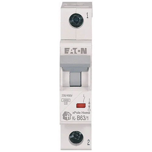 194727 - Hl-b63/1 - Miniature Circuit Breaker (mcb), 63 A, 1p, Characteristic: B - 1