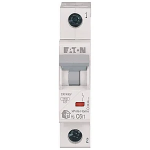 194728 - Hl-c6/1 - Miniature Circuit Breaker (mcb), 6 A, 1p, Characteristic: C - Eaton