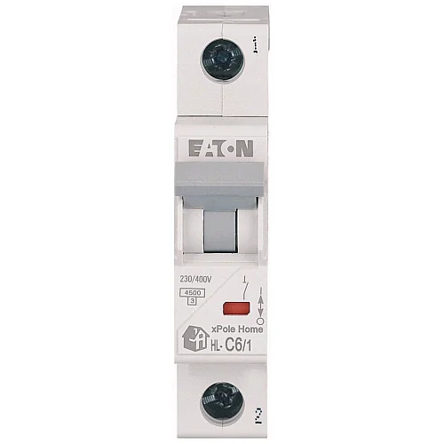 194728 - Hl-c6/1 - Miniature Circuit Breaker (mcb), 6 A, 1p, Characteristic: C - 1