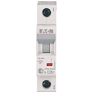 194733 - Hl-c25/1 - Miniature Circuit Breaker (mcb), 25 A, 1p, Characteristic: C - Eaton