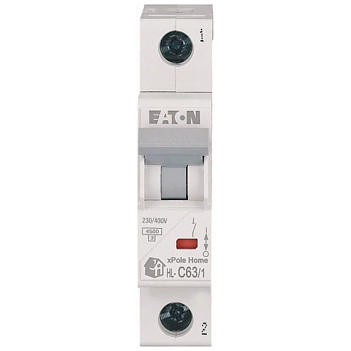 194737 - Hl-c63/1 - Miniature Circuit Breaker (mcb), 63 A, 1p, Characteristic: C - 1