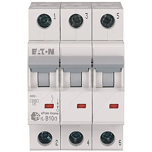 194779 - Hl-b10/3 - Miniature Circuit Breaker (mcb), 10 A, 3p, Characteristic: B - Eaton