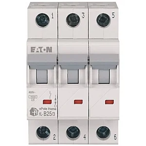 194783 - Hl-b25/3 - Miniature Circuit Breaker (mcb), 25 A, 3p, Characteristic: B - Eaton
