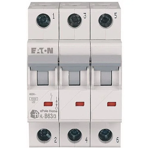 194787 - Hl-b63/3 - Miniature Circuit Breaker (mcb), 63 A, 3p, Characteristic: B - 1