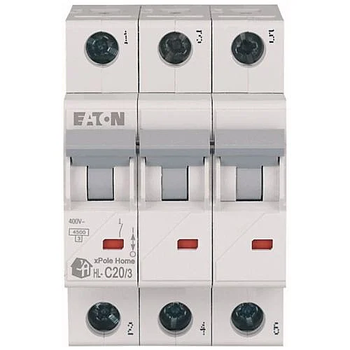 194792 - Hl-c20/3 - Miniature Circuit Breaker (mcb), 20 A, 3p, Characteristic: C - 1