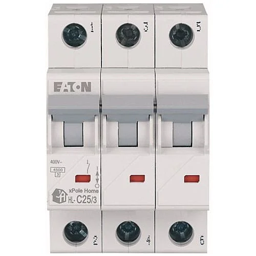 194793 - Hl-c25/3 - Miniature Circuit Breaker (mcb), 25 A, 3p, Characteristic: C - 1
