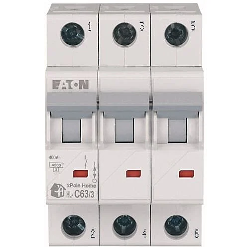 194797 - Hl-c63/3 - Miniature Circuit Breaker (mcb), 63 A, 3p, Characteristic: C - 1