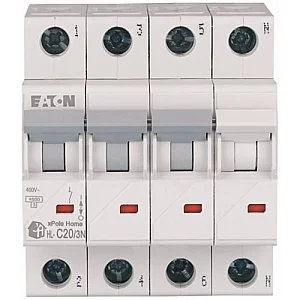 194812 - Hl-c20/3n - Miniature Circuit Breaker (mcb), 20 A, 3p+n, Characteristic: C - Eaton