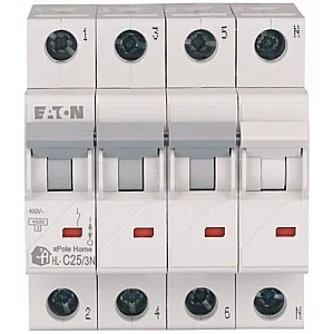 194813 - Hl-c25/3n - Miniature Circuit Breaker (mcb), 25 A, 3p+n, Characteristic: C - Eaton