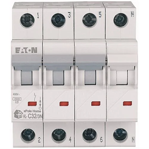 194814 - Hl-c32/3n - Miniature Circuit Breaker (mcb), 32 A, 3p+n, Characteristic: C - 1