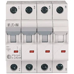 194815 - Hl-c40/3n - Miniature Circuit Breaker (mcb), 40 A, 3p+n, Characteristic: C - Eaton