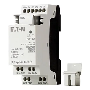 197223 - I/O expansion, For use with easyE4, 24 V DC, Inputs expansion (number) analog: 4, screw terminal - Eaton