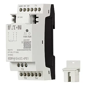 197224 - I/O expansion, For use with easyE4, 24 V DC, Inputs expansion (number) analog: 4, screw terminal - Eaton