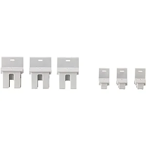 197225 - 3 x Bus connector plug between base unit and expansion unit/bus module and 3 x end covers, For use with easyE4 - Eaton