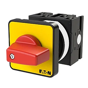 207399 - On-Off switch, 3 pole + N, 20 A, Emergency-Stop function, 90 °, flush mounting - Eaton