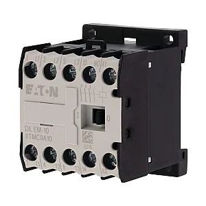 021417 - Dilem-10(24v50/60hz) - Contactor, 24 V 50/60 Hz, 3 Pole, 380 V 400 V, 4 Kw, Contacts N/o = Normally Open= 1 N/o, Screw Terminals, Ac Operation - Eaton