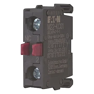216382 - Contact element, Screw terminals, Base fixing, 1 NC, 24 V 3 A, 220 V 230 V 240 V 6 A - Eaton