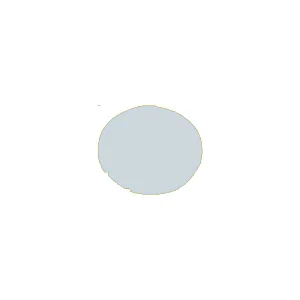 216441 - Button lens, flat white, blank - Eaton