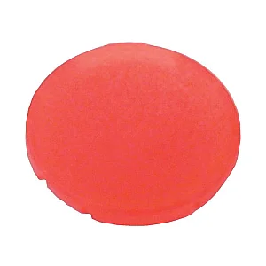 216442 - Button lens, flat red, blank - Eaton
