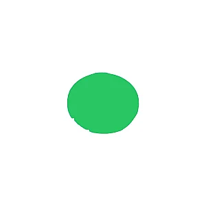 216443 - Button lens, flat green, blank - Eaton