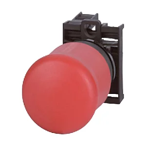 216515 - Emergency stop/emergency switching off pushbutton, RMQ-Titan, Mushroom-shaped, 38 mm, Non-illuminated, Pull-to-release function, 1 NC, Red, yellow - Eaton