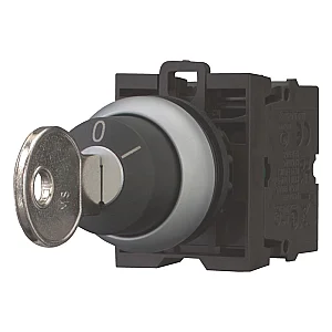 216517 - Key-operated actuator, RMQ-Titan, maintained, Not suitable for master key systems, 2 positions, Key withdrawable in position I, Bezel: titanium - Eaton