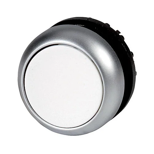 216615 - Pushbutton, RMQ-Titan, Flat, maintained, White, Blank, Bezel: titanium - 1