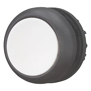 216616 - Pushbutton, RMQ-Titan, Flat, maintained, White, Blank, Bezel: black - Eaton
