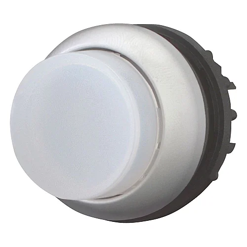 216788 - Illuminated pushbutton actuator, RMQ-Titan, Extended, maintained, White, Blank, Bezel: titanium - 1