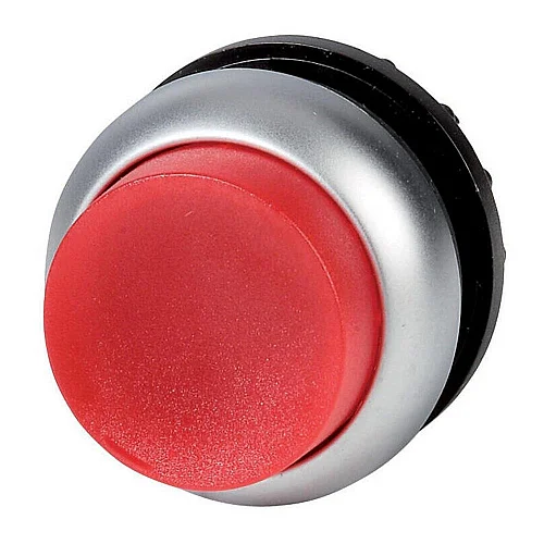 216789 - Illuminated pushbutton actuator, RMQ-Titan, Extended, maintained, red, Blank, Bezel: titanium - 1