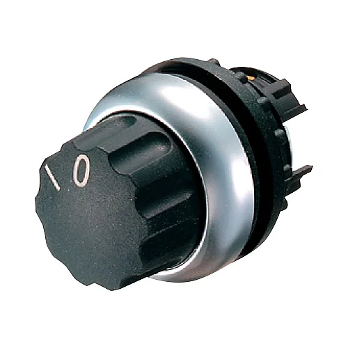 216853 - Changeover switch, RMQ-Titan, With rotary head, momentary, 2 positions, inscribed, Bezel: titanium - 1