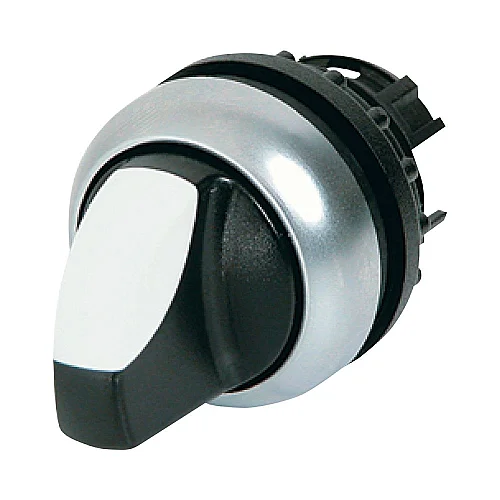 216870 - Changeover switch, RMQ-Titan, With thumb-grip, momentary, 3 positions, Bezel: titanium - 1