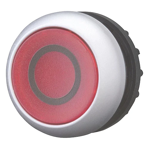 216944 - Illuminated pushbutton actuator, RMQ-Titan, Flush, maintained, White, Blank, Bezel: titanium - 1