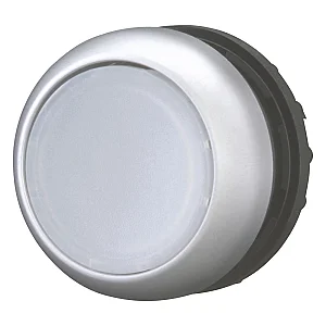 216950 - Illuminated pushbutton actuator, RMQ-Titan, Flush, maintained, yellow, Blank, Bezel: titanium - Eaton
