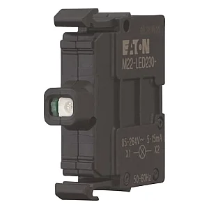 218061 - Light element, LED, blue, front mount, 12-30VAC/DC, spring clamp connection - Eaton