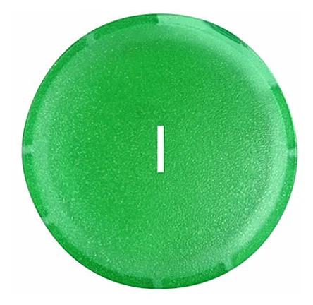 218295 - Button lens, flat green, I - 1