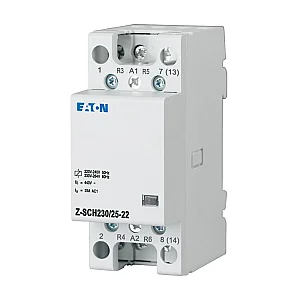 248851 - Installation contactor, 24VAC/50Hz, 4N/O, 25A, 2HP - Eaton