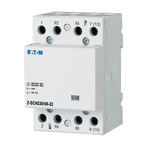 248856 - Installation contactor, 230VAC/50Hz, 4N/O, 63A, 3HP - 1