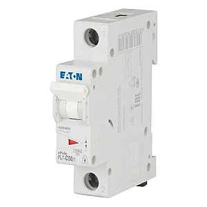 262709 - Pl7-c50/1 - Miniature Circuit Breaker (mcb), 50 A, 1p, Characteristic: C - Eaton